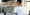 my smiling head with heart-shaped sunglasses superimposed on a person's body who is at a laptop in an office
